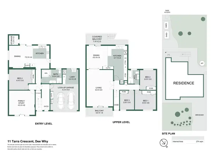 Floorplan of Homely house listing, 11 Tarra Crescent, Dee Why NSW 2099