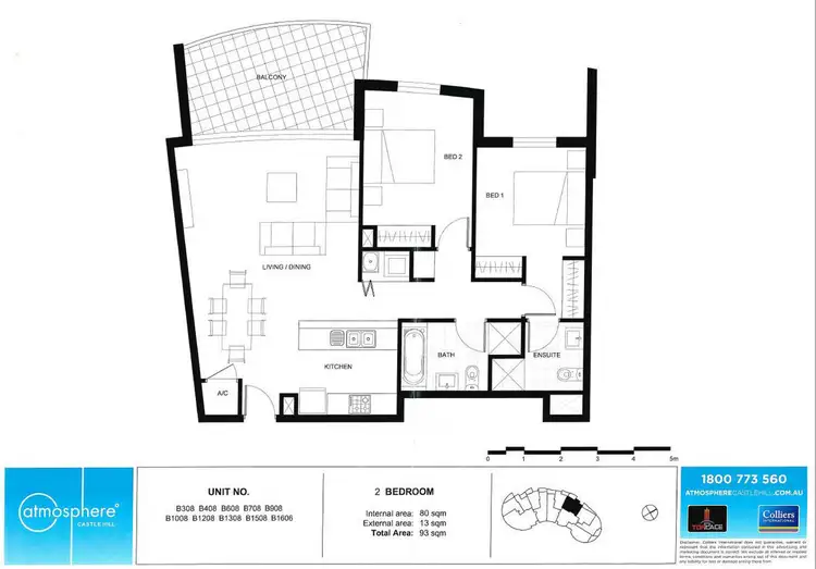 Floorplan of Homely apartment listing, 520/299-301 Old Northern Road, Castle Hill NSW 2154
