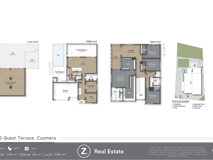 Floorplan of Homely house listing, 6 Quest Terrace, Coomera Waters QLD 4209
