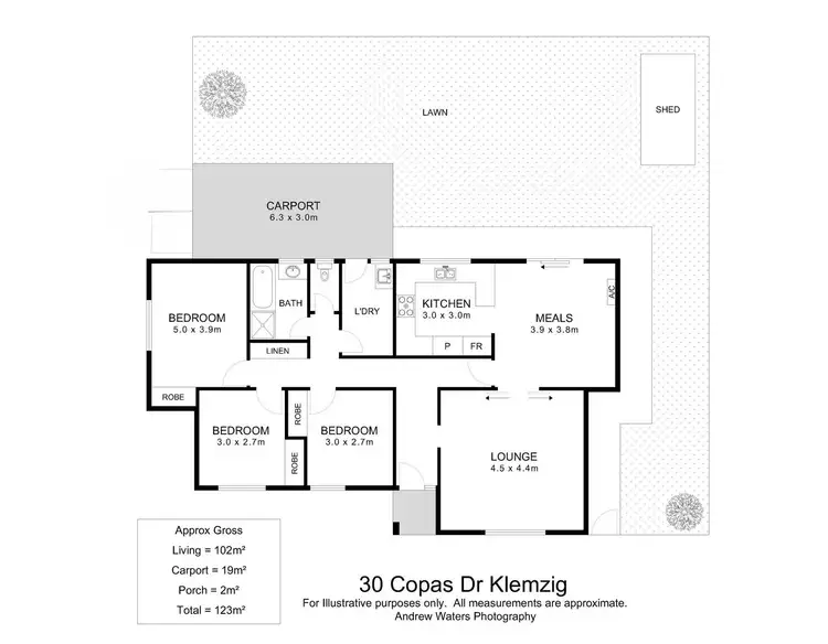 Floorplan of Homely house listing, 30 Copas Drive, Klemzig SA 5087