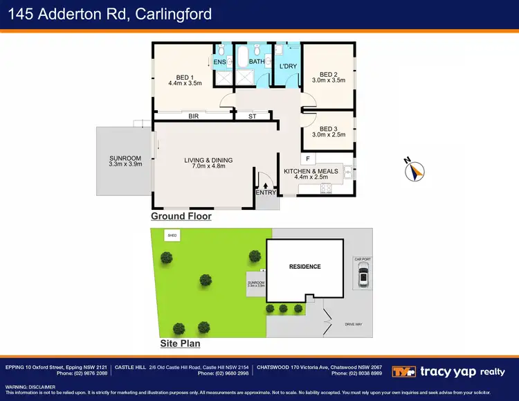 Floorplan of Homely house listing, 145 Adderton Road, Carlingford NSW 2118