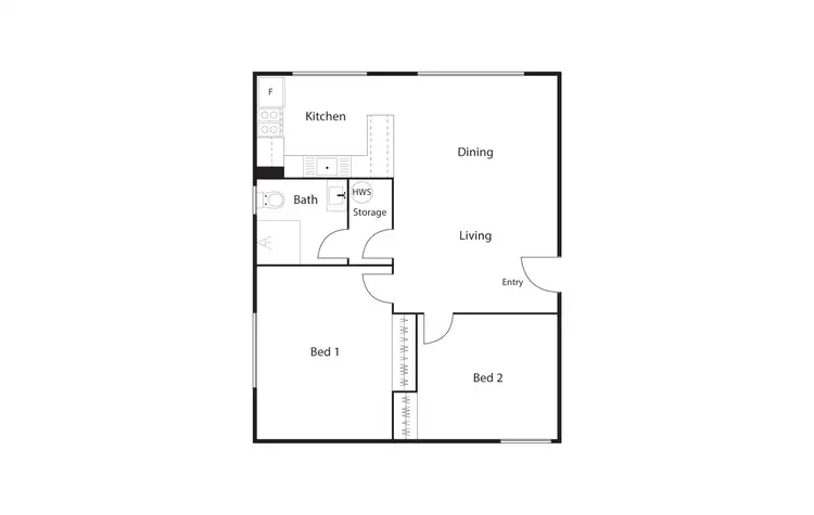 Floorplan of Homely unit listing, 4/22 Discovery Street, Red Hill ACT 2603
