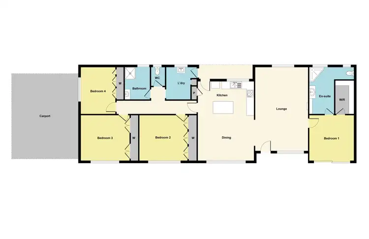 Floorplan of Homely house listing, 44 Hardys Lane, Warrenmang VIC 3478