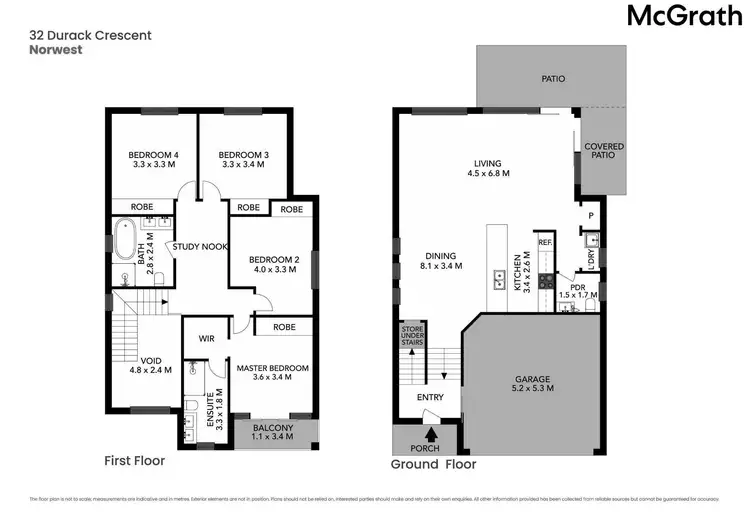 Floorplan of Homely house listing, 32 Durack Crescent, Norwest NSW 2153