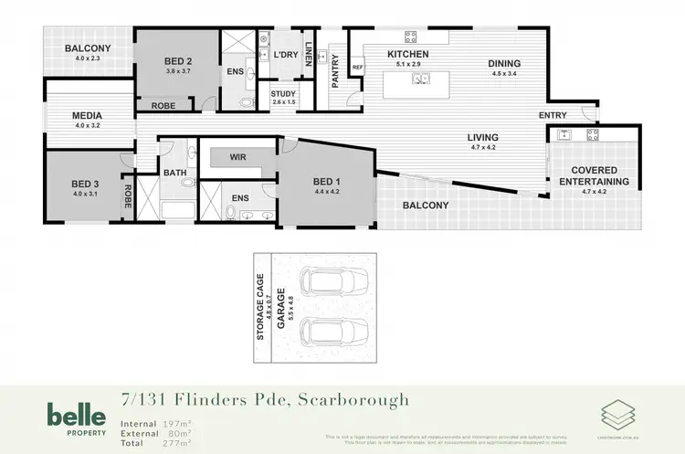 Floorplan of Homely unit listing, 7/131 Flinders Parade, Scarborough QLD 4020