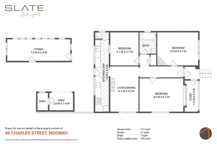 Floorplan of Homely house listing, 46 Charles Street, Moonah TAS 7009