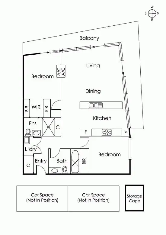 Floorplan of Homely apartment listing, 710/163 Cremorne Street, Richmond VIC 3121