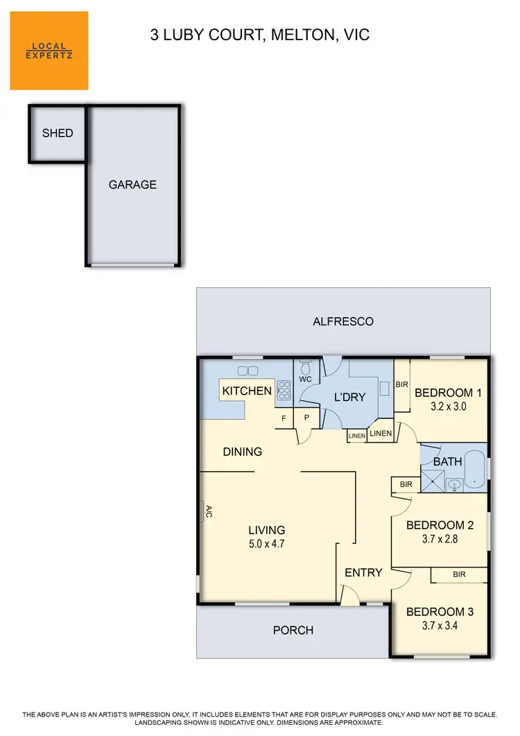 Floorplan of Homely house listing, 3 Luby Court, Melton VIC 3337