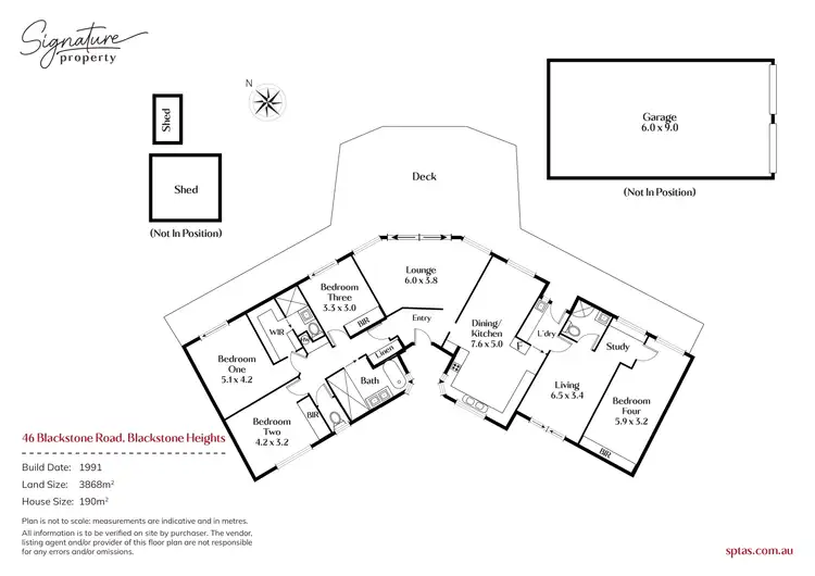 Floorplan of Homely house listing, 46 Blackstone Road, Blackstone Heights TAS 7250