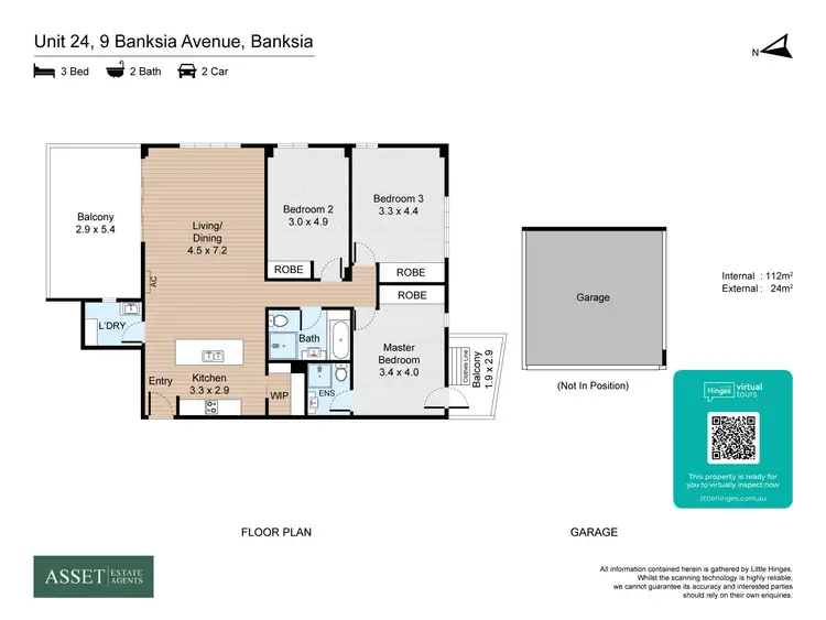 Floorplan of Homely apartment listing, 24/9 Banksia Avenue, Banksia NSW 2216
