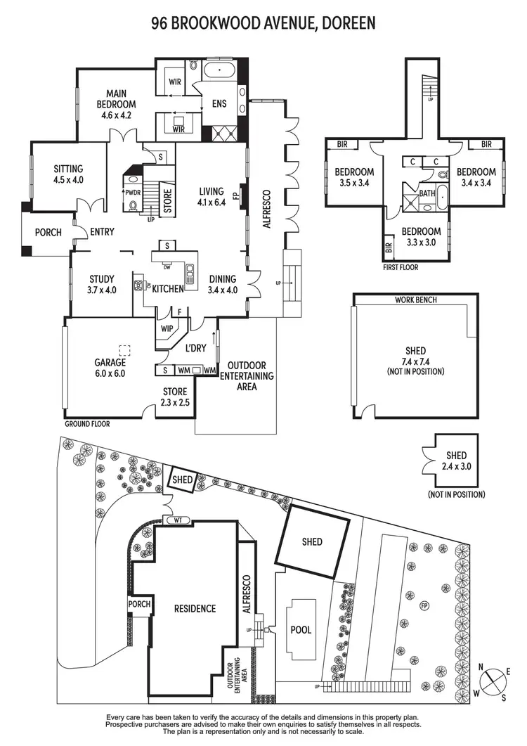Floorplan of Homely house listing, 96 Brookwood Avenue, Doreen VIC 3754