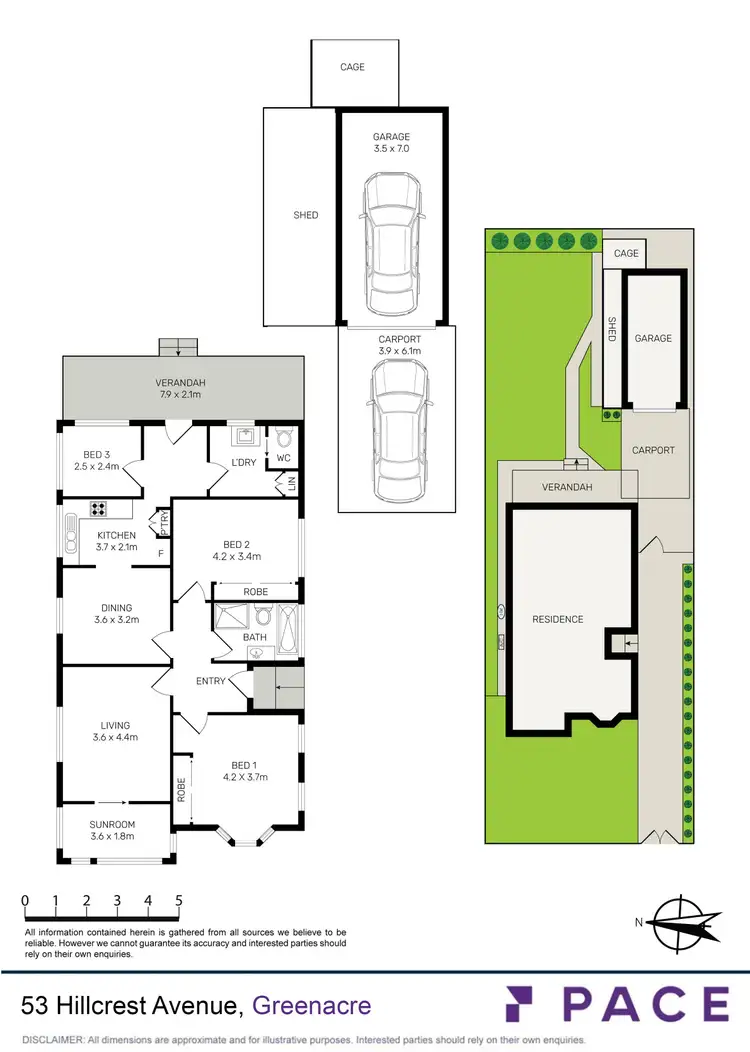 Floorplan of Homely house listing, 53 Hillcrest Avenue, Greenacre NSW 2190