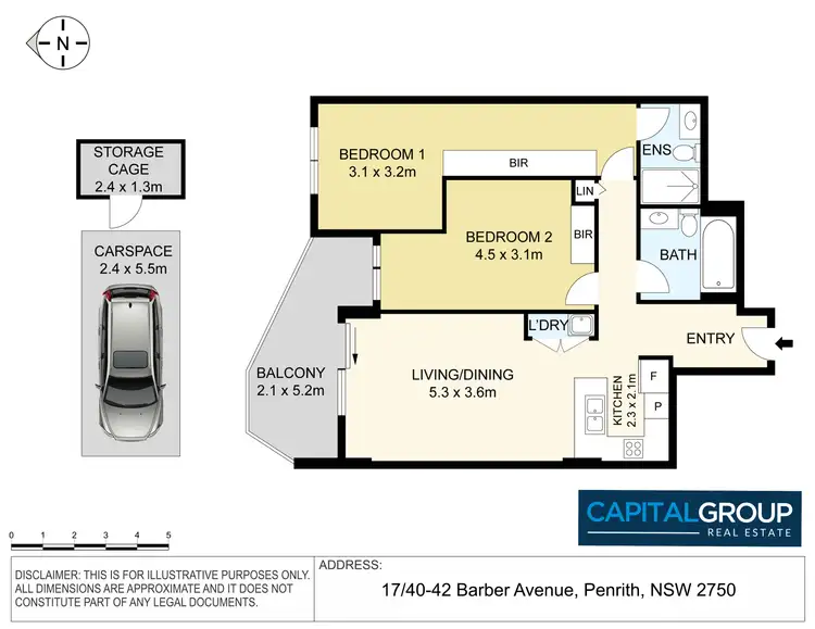 Floorplan of Homely apartment listing, 17/40-42 Barber Avenue, Penrith NSW 2750