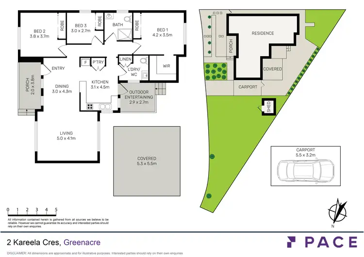 Floorplan of Homely house listing, 2 Kareela Crescent, Greenacre NSW 2190