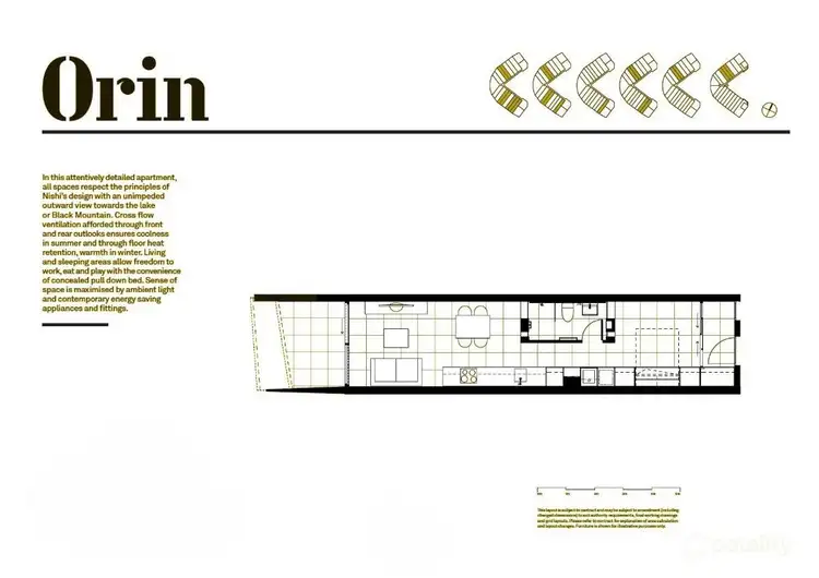Floorplan of Homely apartment listing, 1306/25 Edinburgh Avenue, City ACT 2601