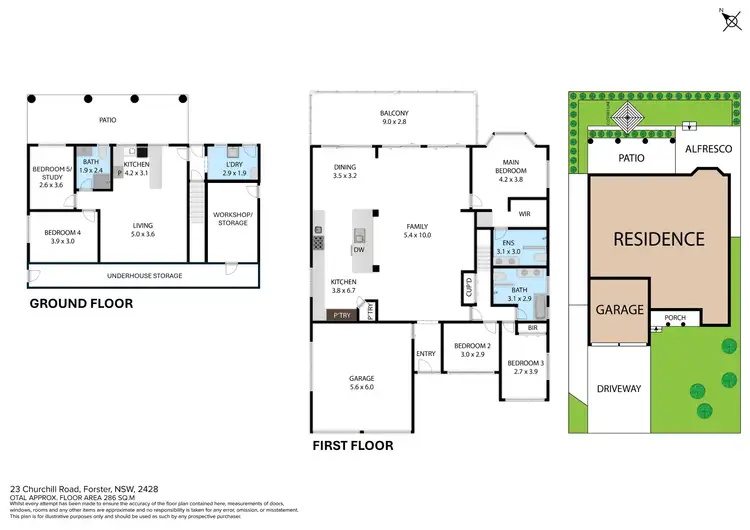 Floorplan of Homely house listing, 23 Churchill Road, Forster NSW 2428