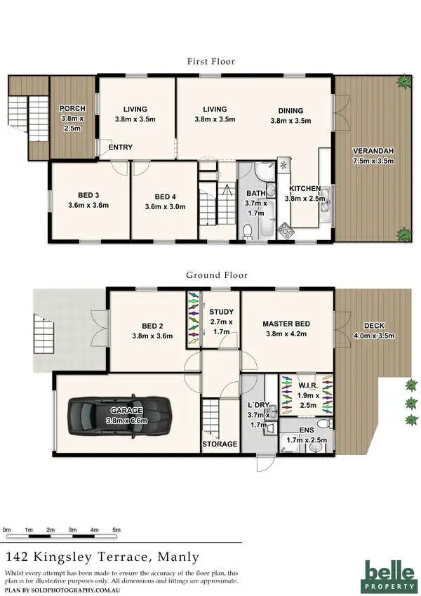 Floorplan of Homely house listing, 142 Kingsley Terrace, Manly QLD 4179