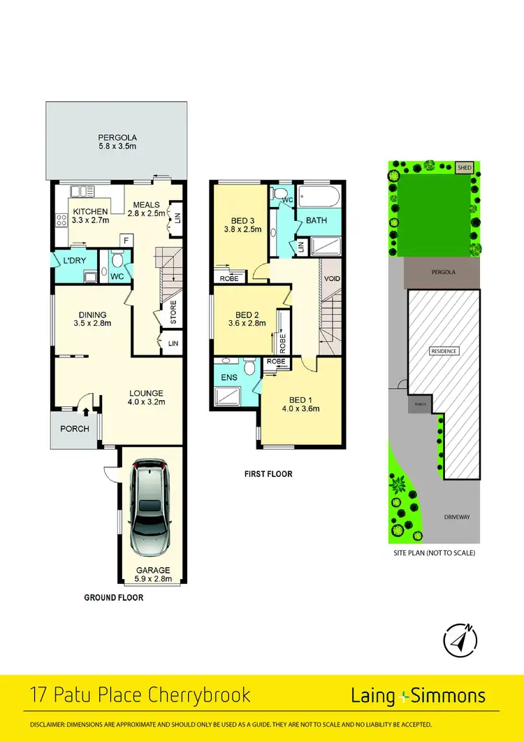 Floorplan of Homely semi-detached listing, 17 Patu Place, Cherrybrook NSW 2126