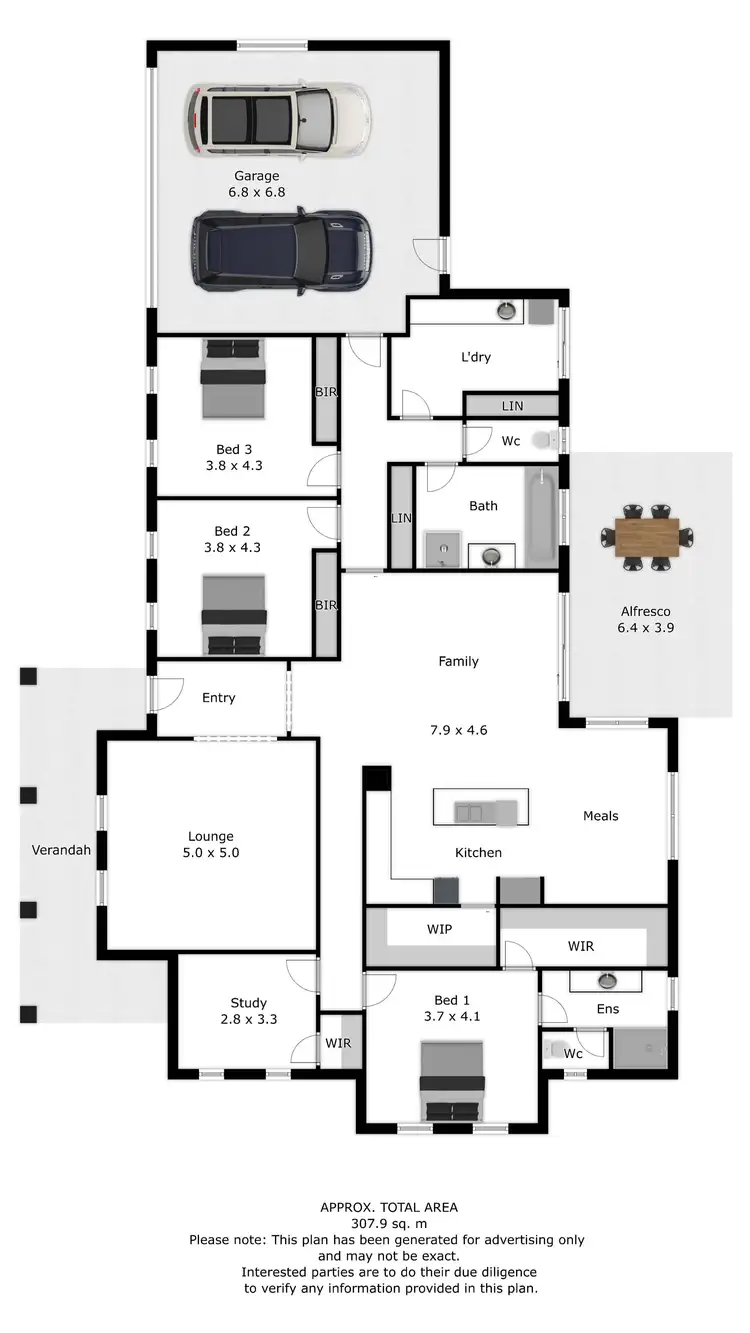Floorplan of Homely house listing, 20 Songlark Crescent, Thurgoona NSW 2640