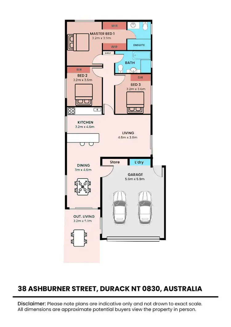 Floorplan of Homely house listing, 38 Ashburner Street, Durack NT 830