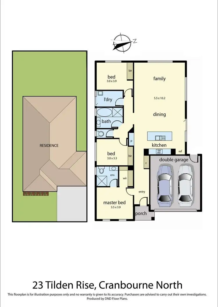 Floorplan of Homely house listing, 23 Tilden Rise, Cranbourne VIC 3977