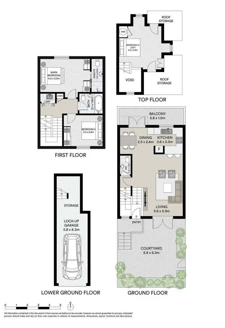 Floorplan of Homely townhouse listing, 54 Albany Street, Crows Nest NSW 2065