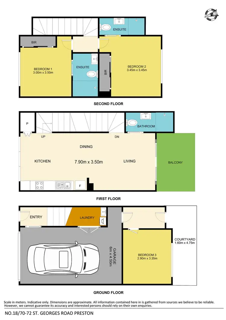 Floorplan of Homely townhouse listing, 8/70-72 St Georges Road, Preston VIC 3072