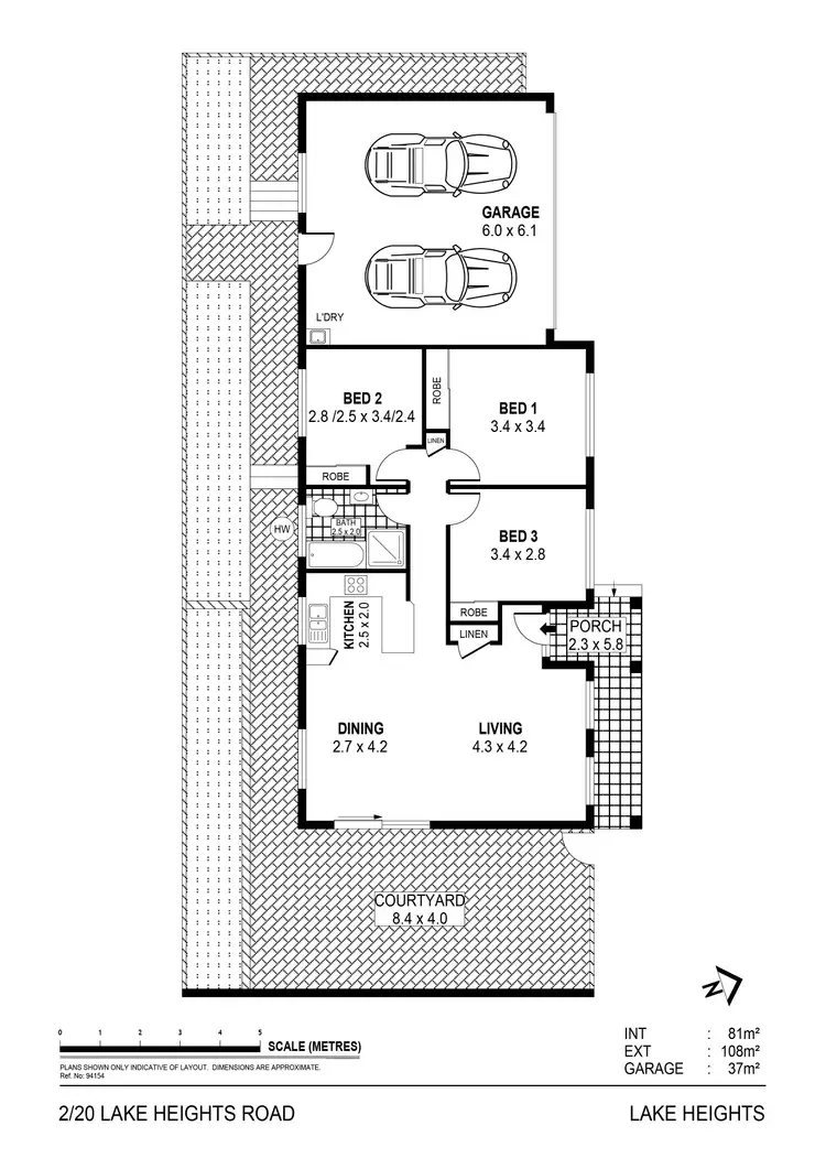 Floorplan of Homely house listing, 2/20 Lake Heights Road, Lake Heights NSW 2502