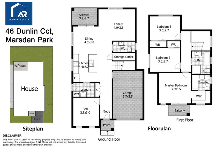 Floorplan of Homely house listing, 46 Dunlin Circuit, Marsden Park NSW 2765