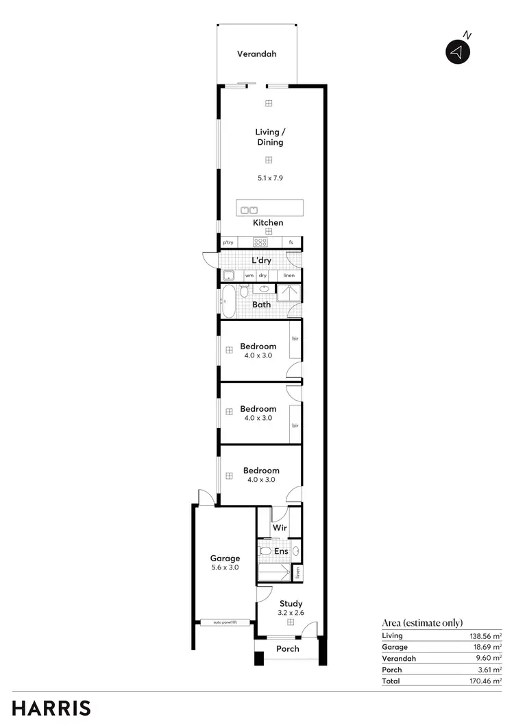 Floorplan of Homely house listing, 13 Kenney Street, Christies Beach SA 5165