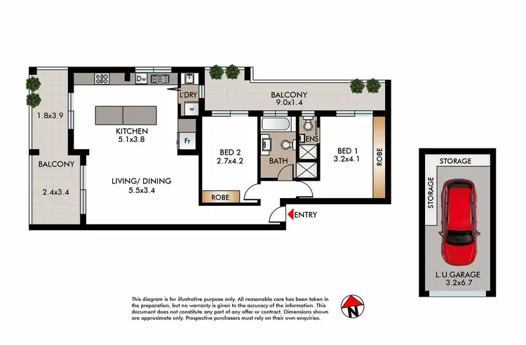Floorplan of Homely apartment listing, 39-41 Denham Street, Bondi NSW 2026