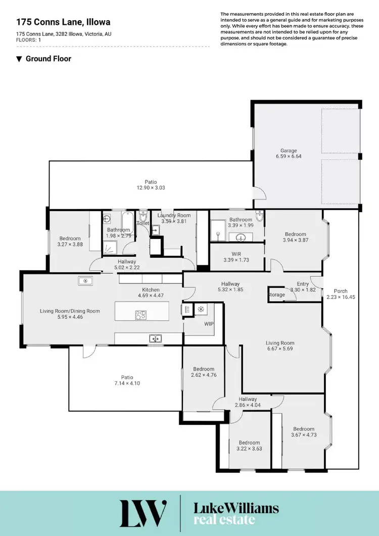 Floorplan of Homely house listing, 175 Conns Lane, Illowa VIC 3282