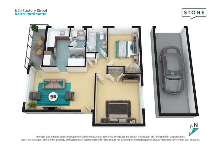 Floorplan of Homely apartment listing, 1/24 Factory Street, North Parramatta NSW 2151