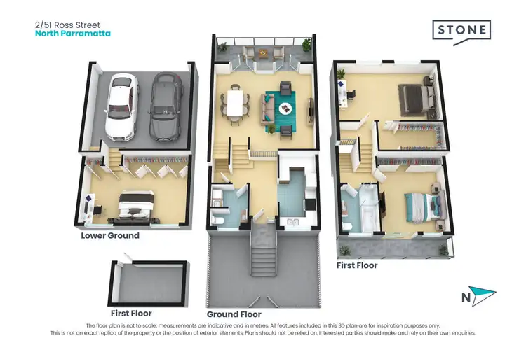Floorplan of Homely townhouse listing, 2/51 Ross Street, North Parramatta NSW 2151