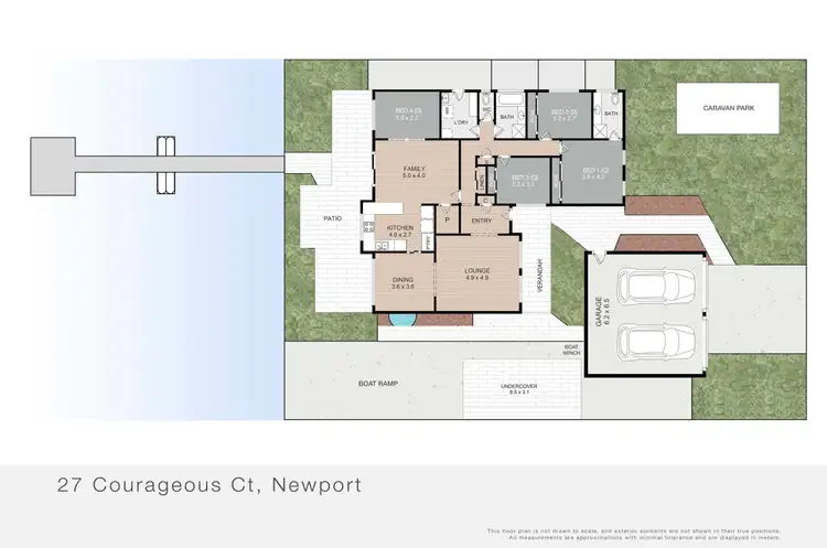 Floorplan of Homely house listing, 27 Courageous Court, Newport QLD 4020