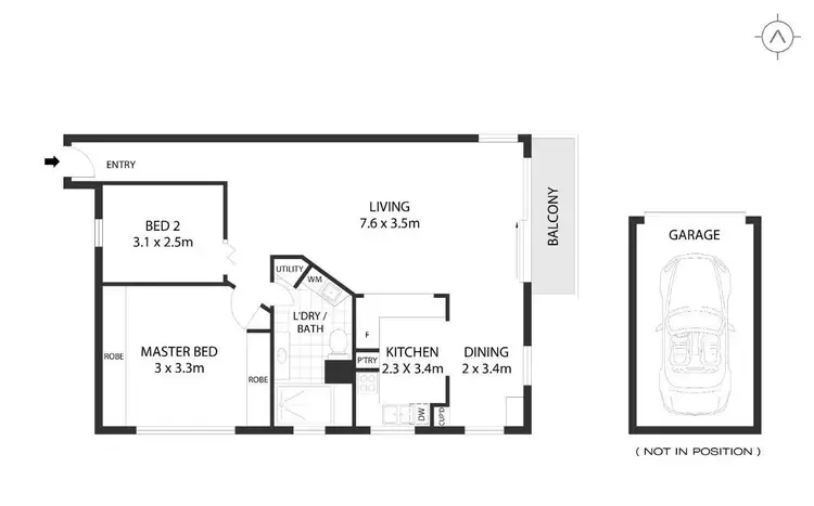 Floorplan of Homely apartment listing, 1/132 Bower Street, Manly NSW 2095