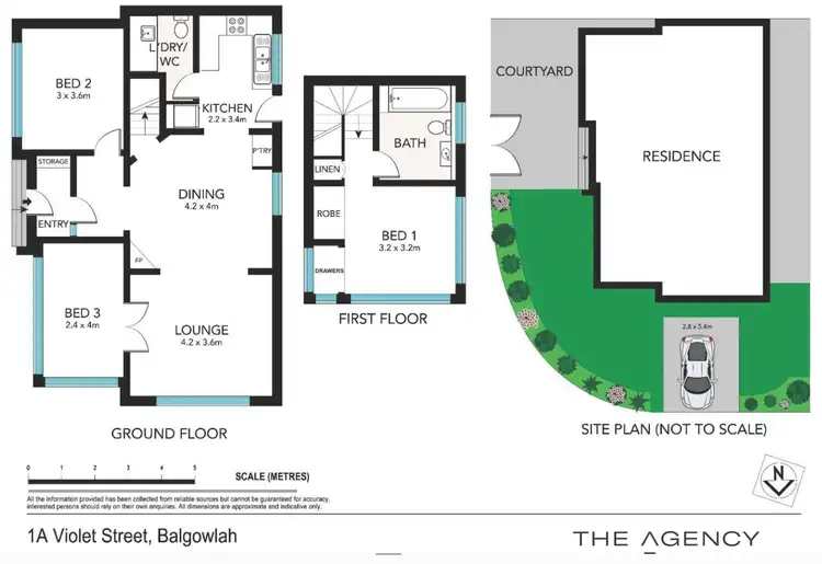 Floorplan of Homely semi-detached listing, 1A Violet Street, Balgowlah NSW 2093