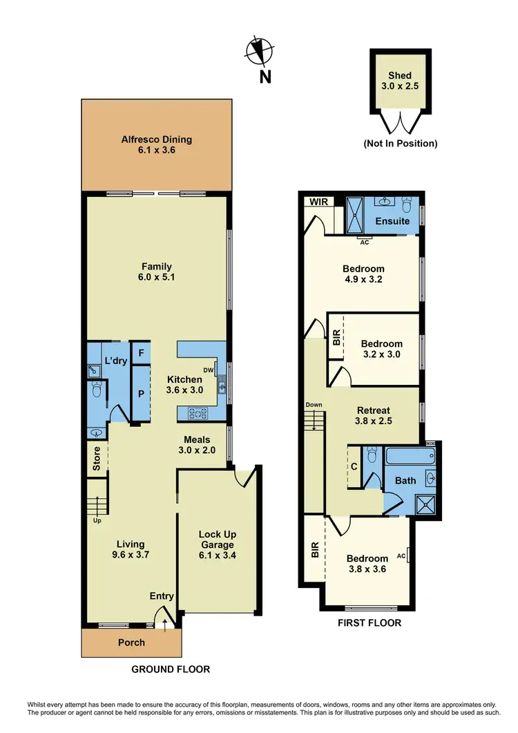 Floorplan of Homely townhouse listing, 86A Devonshire Road, Sunshine VIC 3020