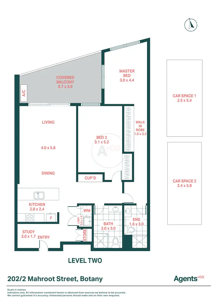 Floorplan of Homely apartment listing, 202/2 Mahroot Street, Botany NSW 2019