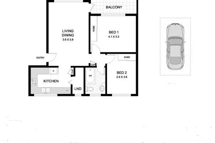 Floorplan of Homely apartment listing, 1/37 St Georges Crescent, Drummoyne NSW 2047