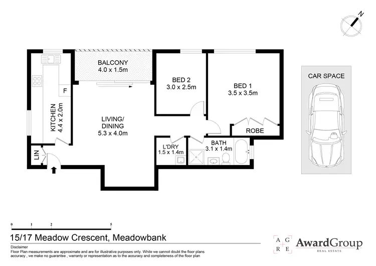 Floorplan of Homely unit listing, 15/17 Meadow Crescent, Meadowbank NSW 2114