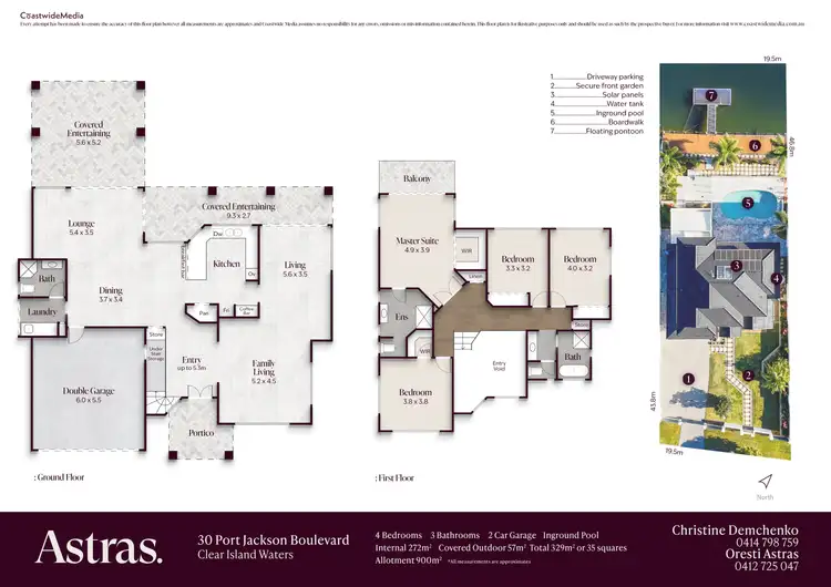 Floorplan of Homely house listing, 30 Port Jackson Boulevard, Clear Island Waters QLD 4226