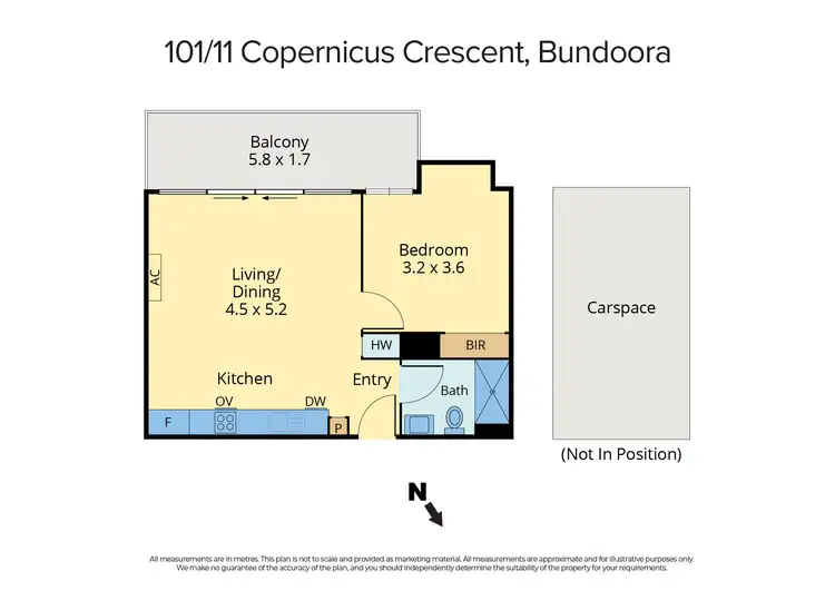 Floorplan of Homely apartment listing, 101/11 Copernicus Crescent, Bundoora VIC 3083