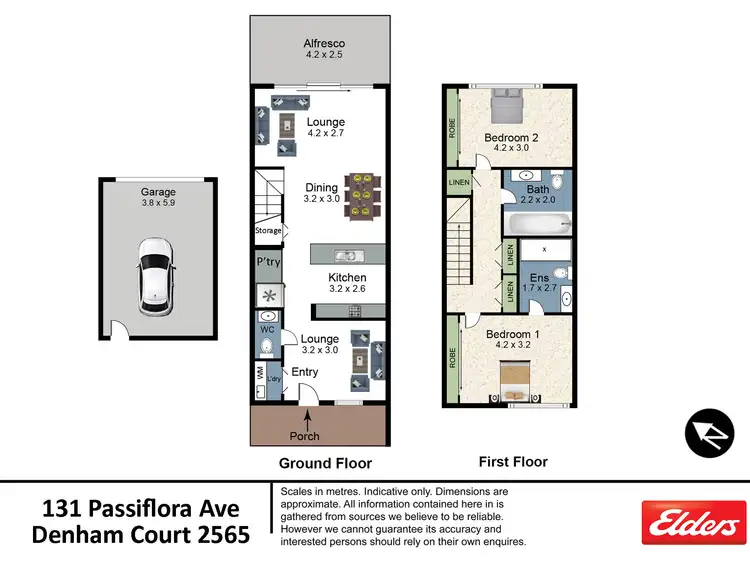 Floorplan of Homely terrace listing, 131 Passiflora Avenue, Denham Court NSW 2565