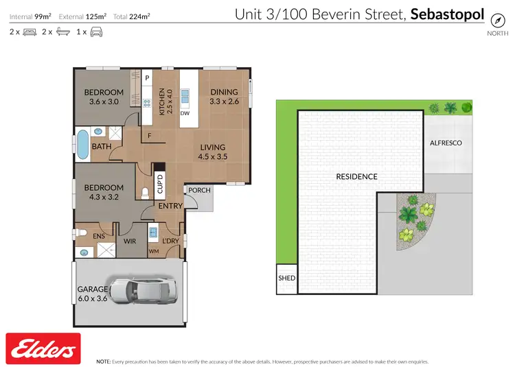 Floorplan of Homely house listing, 3/100a Beverin Street, Sebastopol VIC 3356