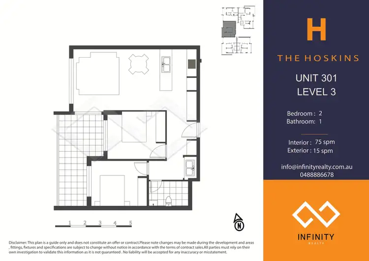 Floorplan of Homely apartment listing, 301/78 Marshall Street, Bankstown NSW 2200