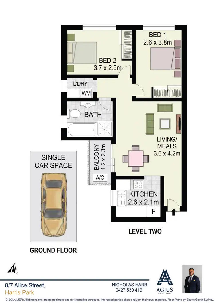 Floorplan of Homely unit listing, 8/7 Alice Street, Harris Park NSW 2150