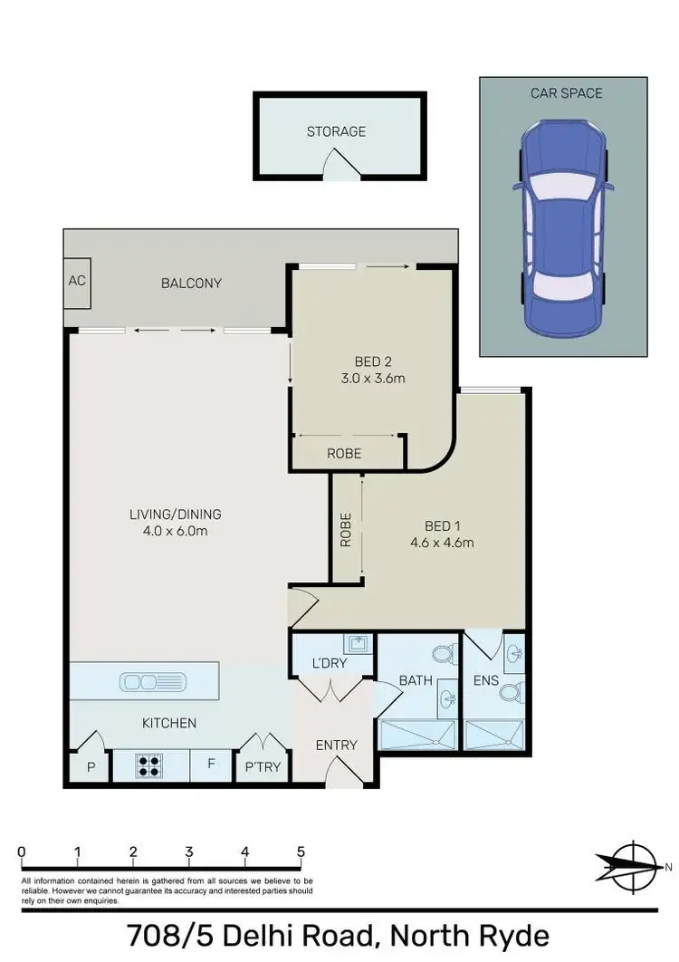 Floorplan of Homely apartment listing, 408/5 Delhi Road, North Ryde NSW 2113