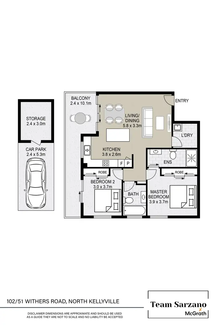 Floorplan of Homely apartment listing, 102/51 Withers Road, North Kellyville NSW 2155