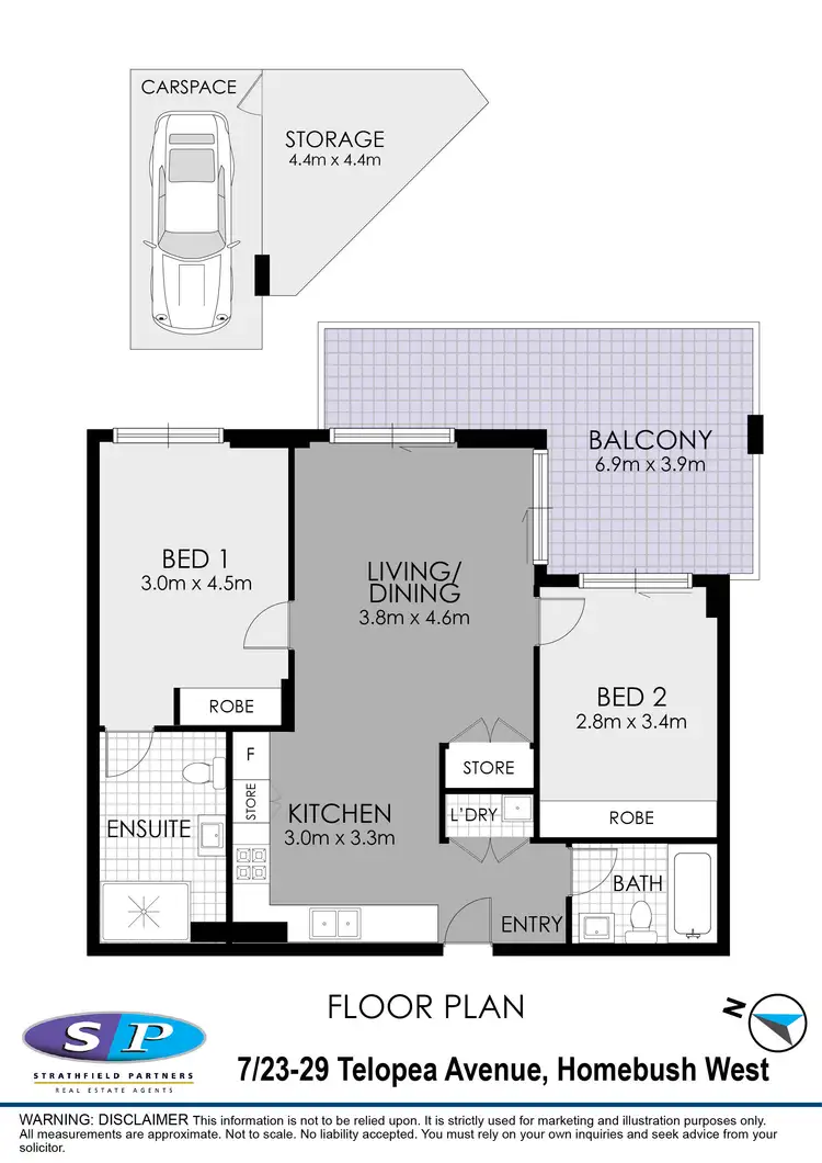 Floorplan of Homely apartment listing, 7/23-39 Telopea Avenue, Homebush West NSW 2140